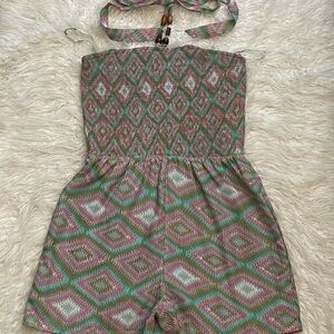 Tie Halter Top Romper